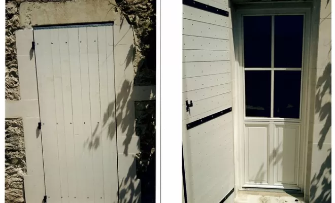 Pose de porte en bois, Les Salles-du-Gardon, ALC MENUISERIES